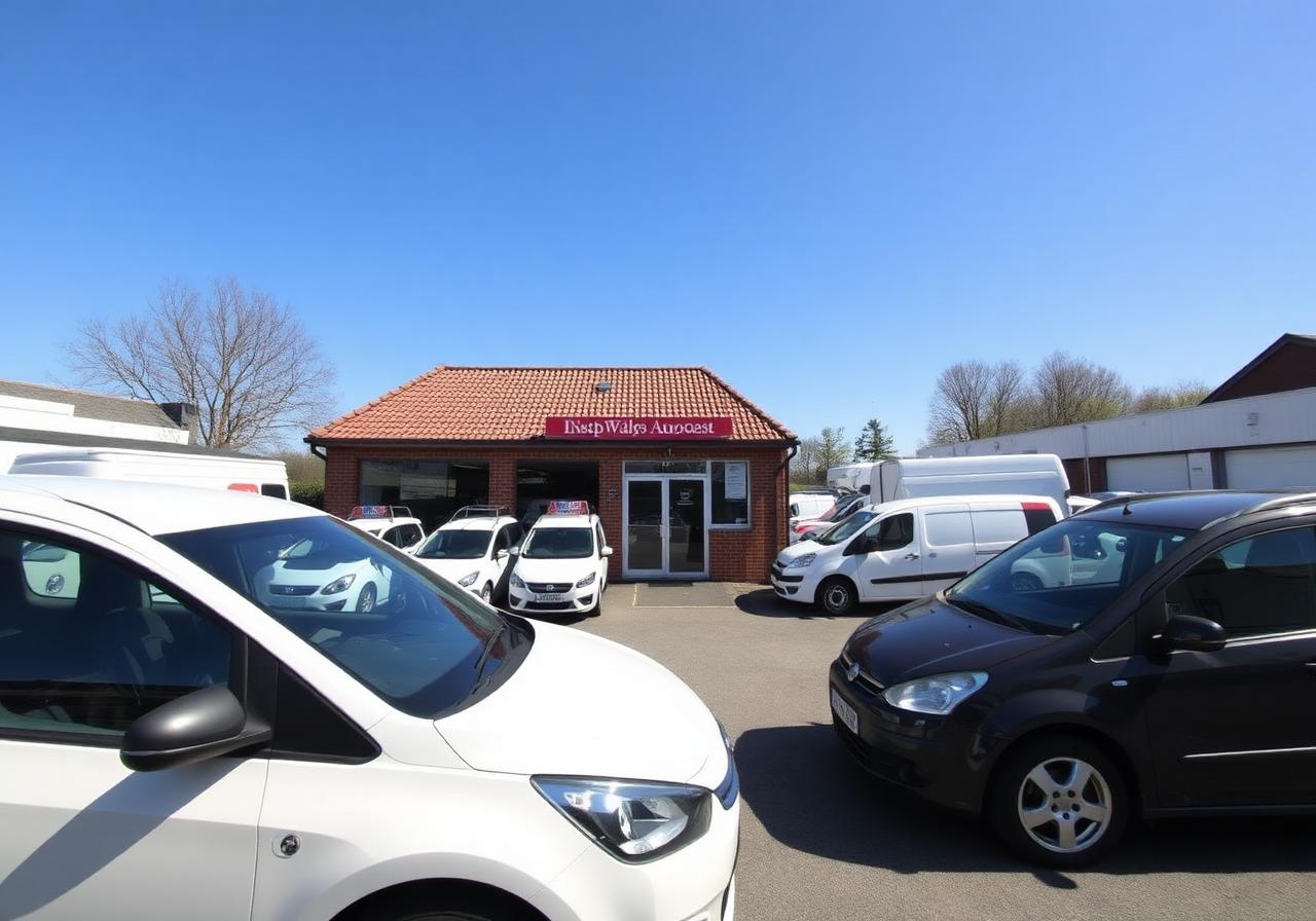 Moduron Menai Motors forecourt in Caernarfon